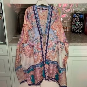open kaftan for layering-or  swimsuit cover-up